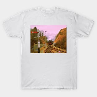 Steam at Corfe Castle T-Shirt